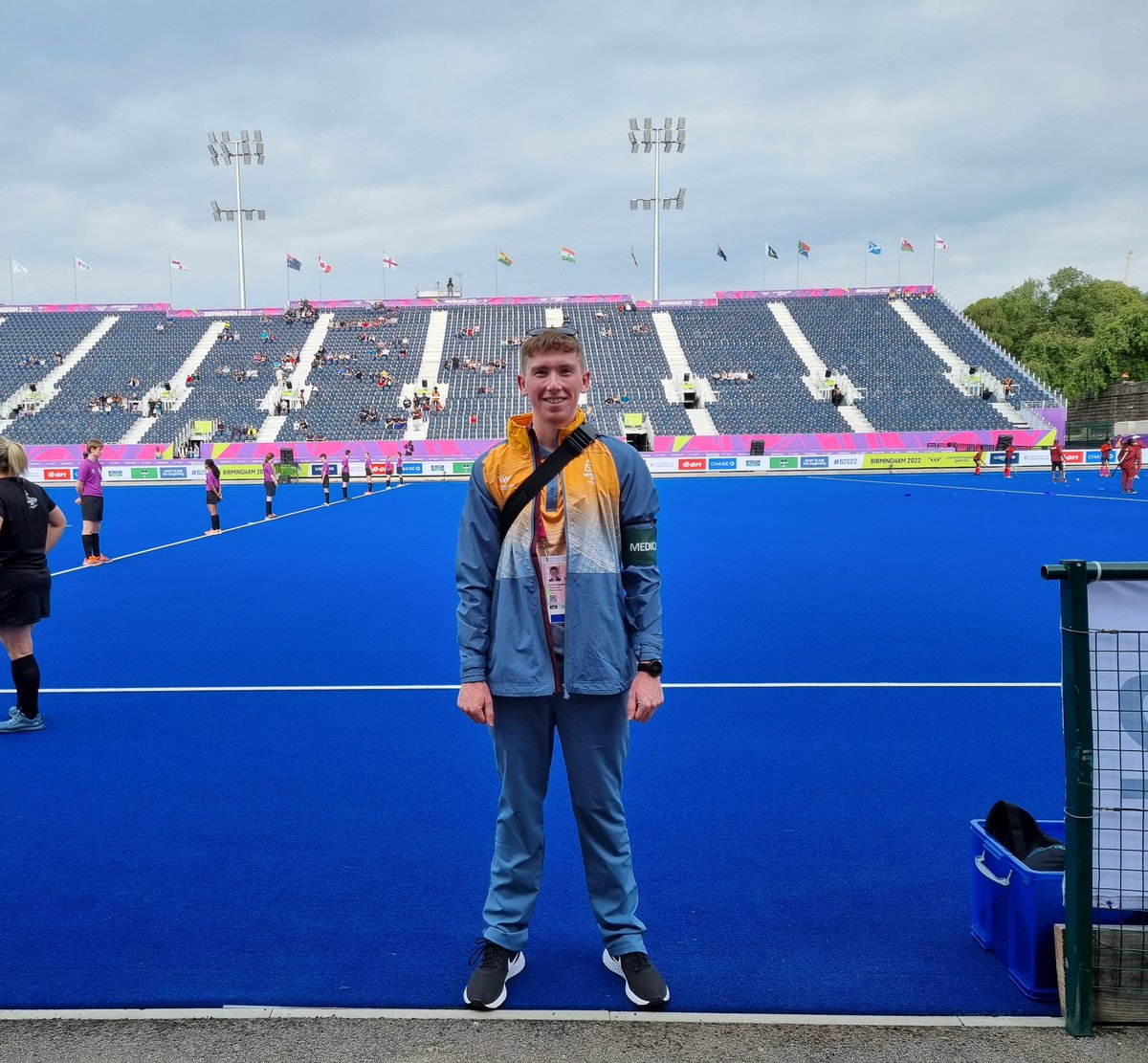 Such a privilege for me to be part of the Athlete Medical Services at the Birmingham 2022 Commonwealth Games this year 🌍. A busy first hockey shift today, but loved every minute working with a great MDT. Bring in the next 10 days of action! #CommenwealthGames #Birmingham2022