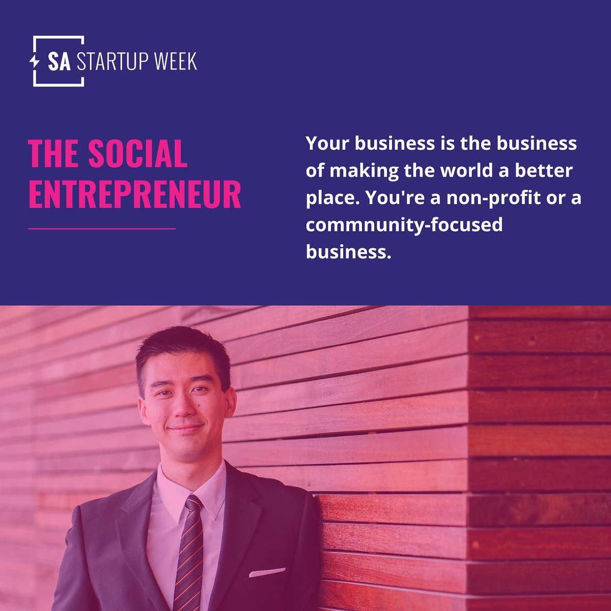 sastartupweek's tweet photo. San Antonio Startup Week is for everyone, whether you own your coffee shop, starting up a tech company, a marketing agency or even if you're just a curious entrepreneur.
We believe in the power of community to bring people together and give them a sense of belonging. https://t.co/bR3gdBs402