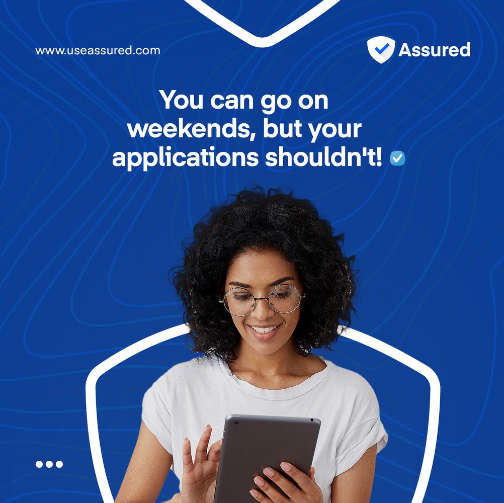 useassured's tweet photo. Another weekend is upon us, it's time to relax, refresh and rejuvenate for the upcoming week.
Meanwhile, relaxing and going on weekend break is for you and not your application.
Have a good one.๐
#softwaredevelopers #softwaretesters #softwarecompany #softwareproductmanager https://t.co/LJPF6gN8jr