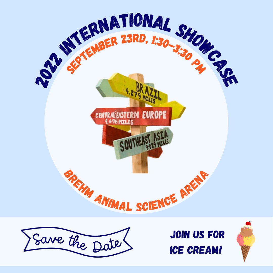 utsmithcenter's tweet photo. Save the date for our International Showcase on September 23rd from 1:30-3:30 pm at Brehm Animal Science Arena. Visit the link in our bio for all the details! @UT_Herbert @UTIAg @UTKGlobal #utiaglobal #smithcenterabroad https://t.co/wRt61N31u2