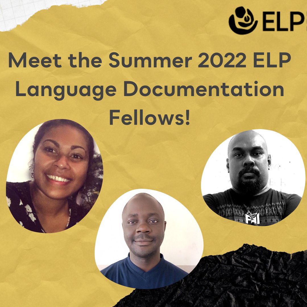 _ELProject's tweet image. We are excited to introduce our summer 2022 cohort of #LanguageDocumentation Fellows! These language champions will be receiving training in language documentation, and doing documentation projects in their own communities.