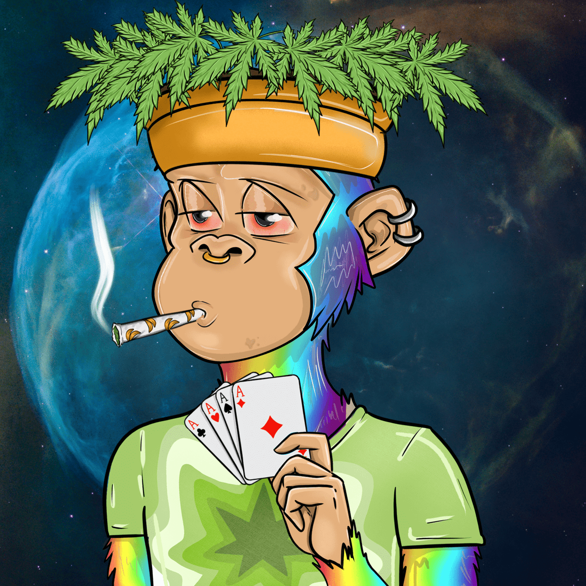 TheRemedyVI's tweet photo. Finally completed the collection of all 4 @StonedApeCrew roles (Scientist, Farmer, Artist, Businessman) all Awakended. Just in time for the @Degenerate_Gods SAC drop!! 🔥🌿🌬️🤌 https://t.co/lktsHrkO1f
