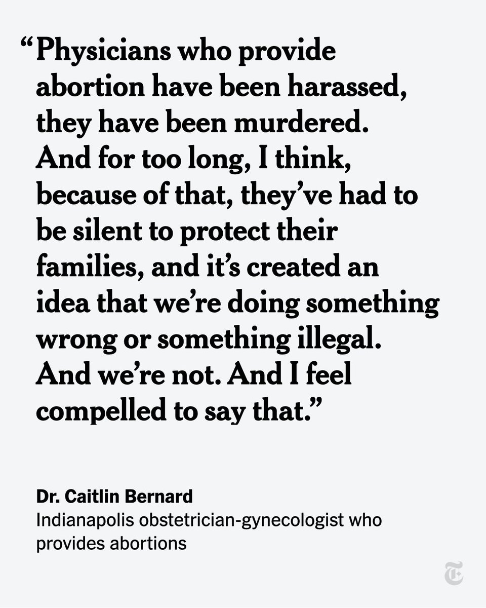 nytimes's tweet image. Dr. Caitlin Bernard, who provided an abortion to a 10-year-old, says doctors shouldn’t be silent. She finds herself at the center of a post-Roe clash shaking the medical community. nyti.ms/3oCljte