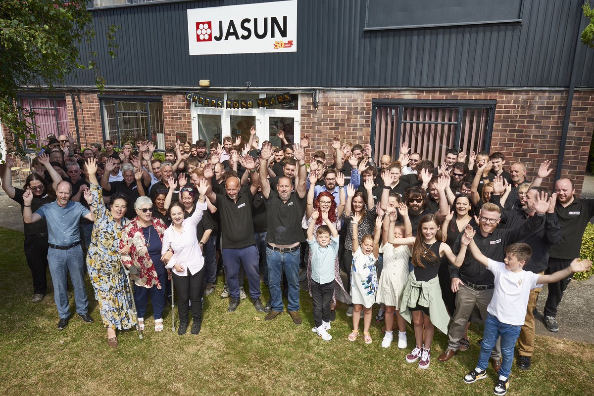 JasunPlc's tweet photo. She met one of our Founders, Mrs Barbara Foot, and had a guided tour of our production facility, as well as joining us for lunch and enjoying a slice of celebration cake with our staff and Directors. Here are some highlights from the day… https://t.co/6hkBJnTOwM