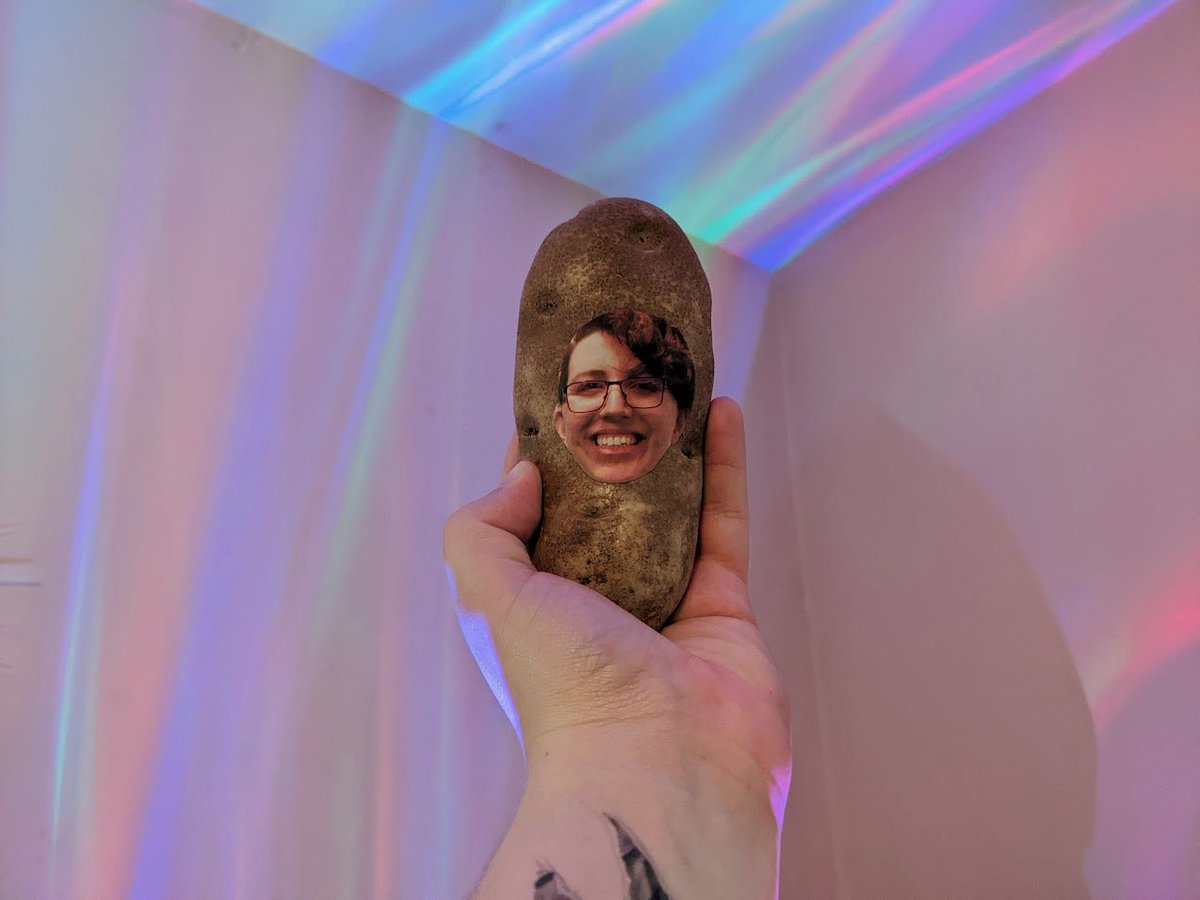 I would like to formally extend my eternal thanks to <a href="/dinosaursssssss/">Chris Maire</a> for sending me what might be the greatest object I've ever received in the mail, a potato with praise that also bears my face