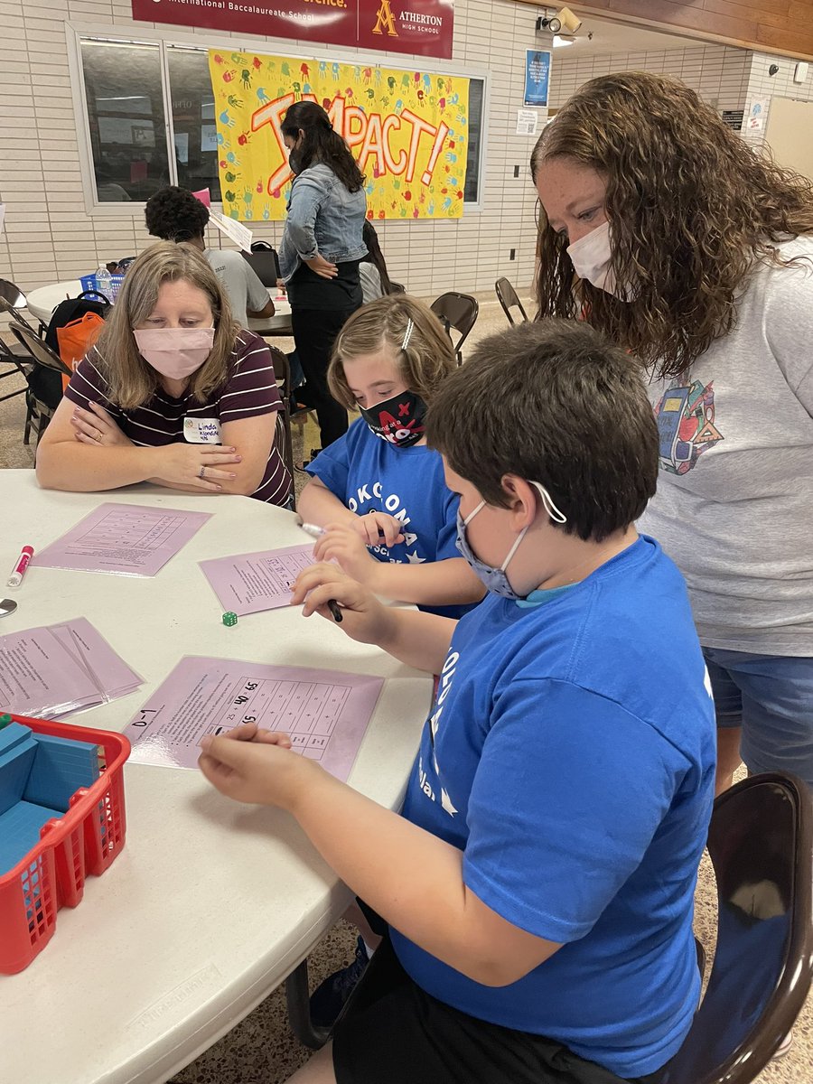 JCPSKY's tweet photo. It’s the kids helping teach the teachers how to use games and other fun strategies to teach math. It’s the first JCPS K-5 Math Summit for elementary teachers. #WeAreJCPS @jcpsK5math https://t.co/6quTe28ECh