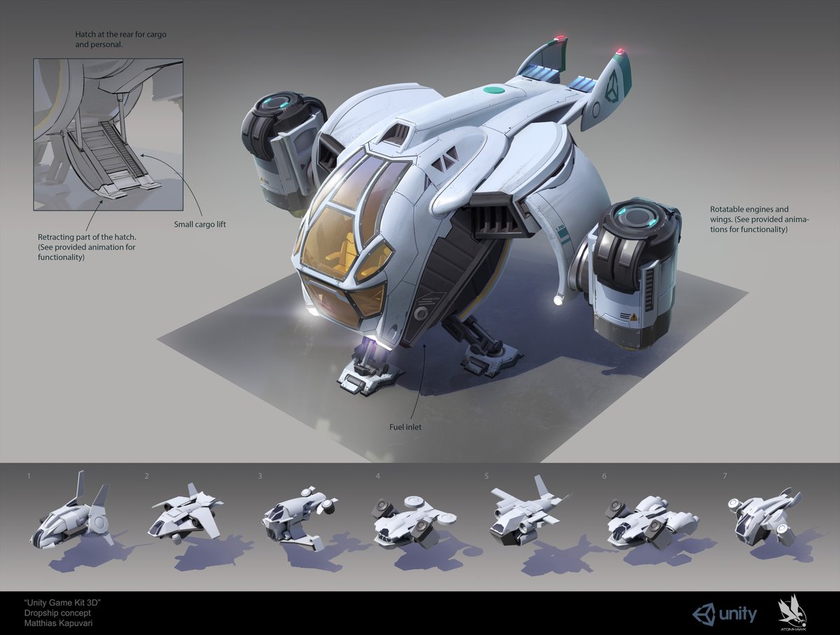 I just uploaded some of the concept art I made for 
<a href="/unity/">Unity</a>'s 3D Game Kit a while ago. Head over to artstation for more:
artstation.com/artwork/YKvOLV 

#conceptart #design #sciencefiction #artistsontwitter