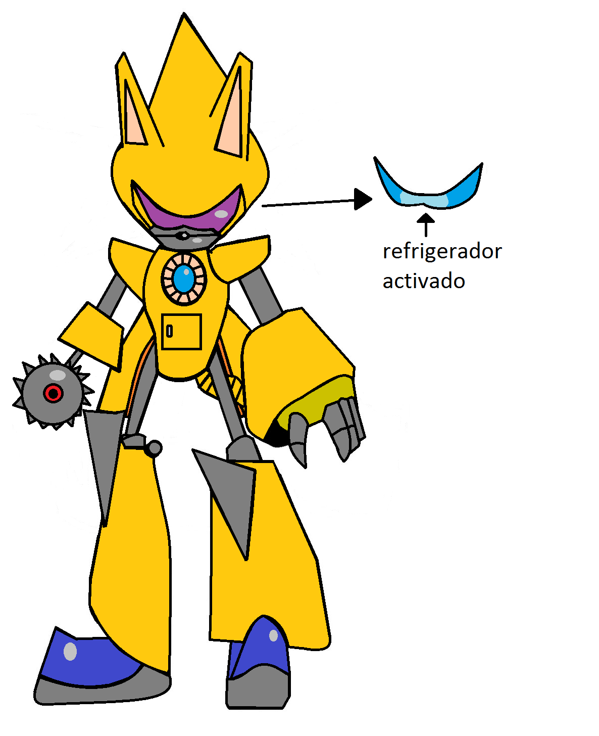 boris on X: @averyavary a new robot for the starved eggman of the alternate dimension of dimension j which would be a robot based on ray his name would be refrigerator or