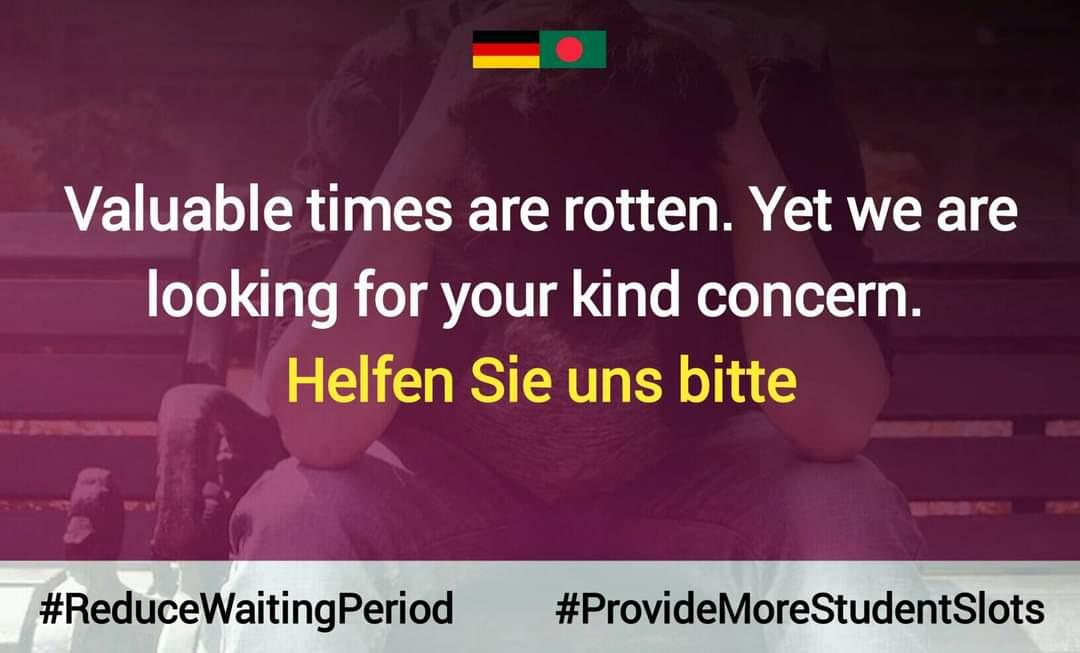 ShamimRafii's tweet photo. @GermanEmbassyBD 
@MdShahriarAlam
H.E.@GerAmbBD
@JRJanowski85
@BDMOFA
@AKAbdulMomen
Reduce Waiting Period
#ProvideMoreStudentSlot https://t.co/SFifp9LZKa