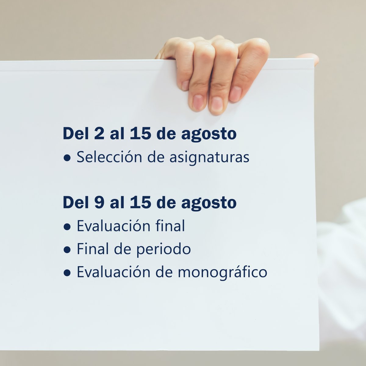 UNEFA_RD's tweet photo. Este mes apenas está iniciando, por lo que te compartimos estas fechas para que las guardes y compartas con tus amigos y amigas que necesiten conocerlas.
#UnefaRD #UniversidadRD #Avisos #FechasImportantes #CalendarioAcadémico #Selección #Evaluación #FinalDePeriodo #Graduación https://t.co/RZkwW97yLP