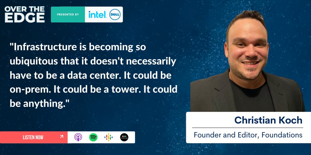 The newest episode of the Over the Edge podcast features Christian Koch of Foundations Newsletter: overtheedgepodcast.com/podcasts/the-w…
#edgecomputing #digitalinfrastructure #cloudcomputing