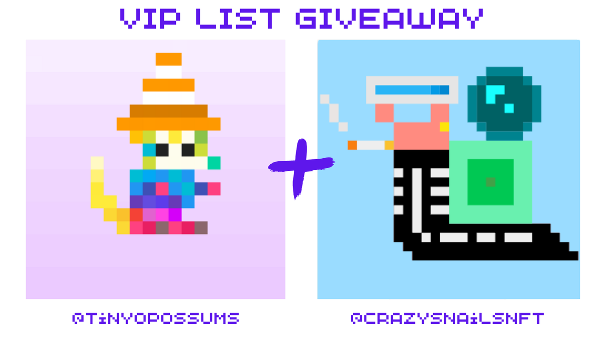 Tiny Punk Opossums 🏳️‍🌈🏳️‍⚧️ 0.0053E - 10% sold tweet media