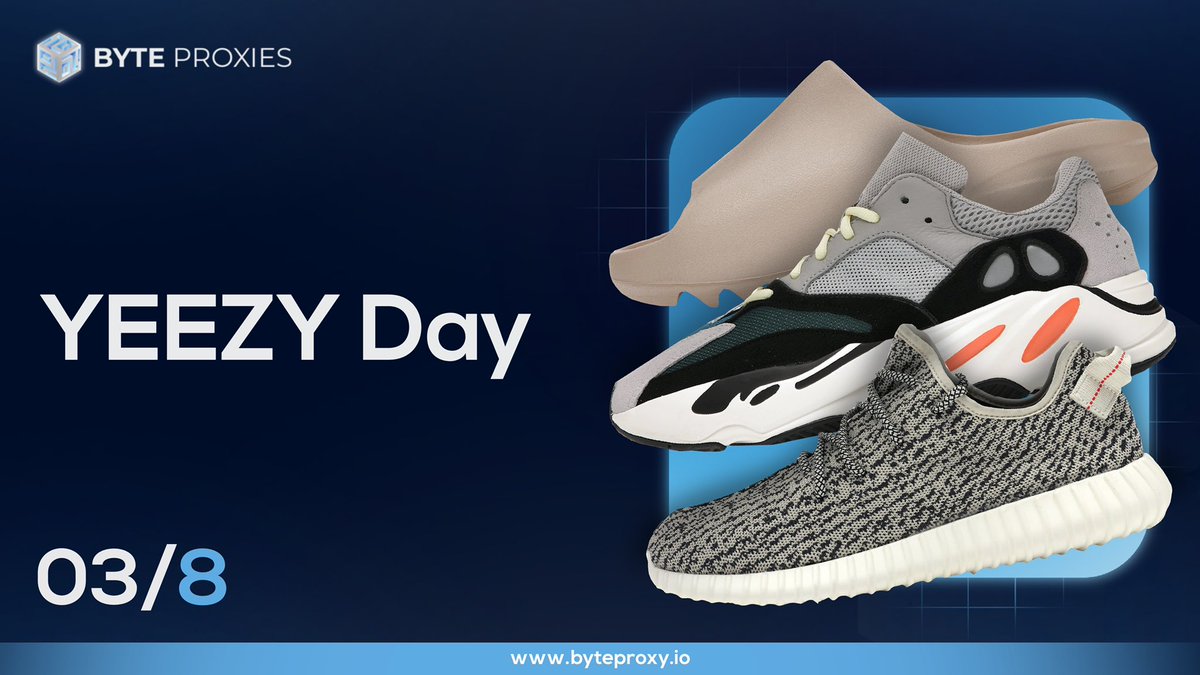 ByteProxies's tweet photo. Are you ready for YEEZY DAY?!!😳

We have optimised our Pools to allow our users to absolutely destroy Adidas and YeezySupply😈

- Follow @ByteProxies 
- Retweet this Tweet ♻️ 
- Tag 2 Chefs

🛍 2x 2GB

Good Luck🍀 https://t.co/ZNKyb8wIUV