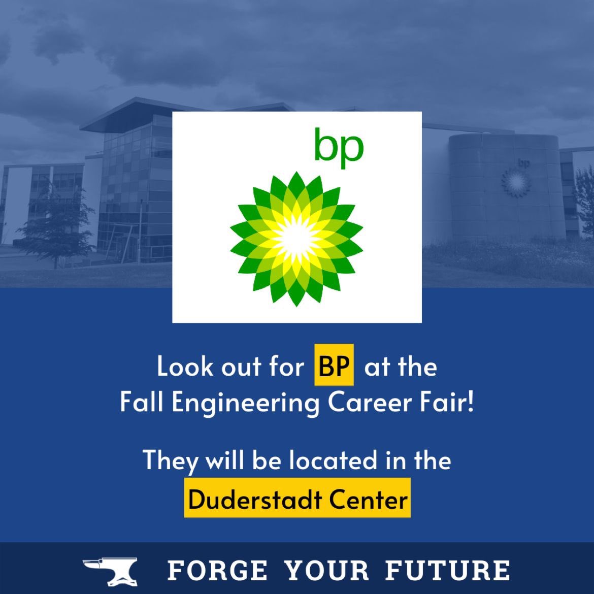 Thank you to BP for being a platinum sponsor of the 2022 Fall Engineering Career Fair! Look for them in the Duderstadt Center on Monday, September 12.