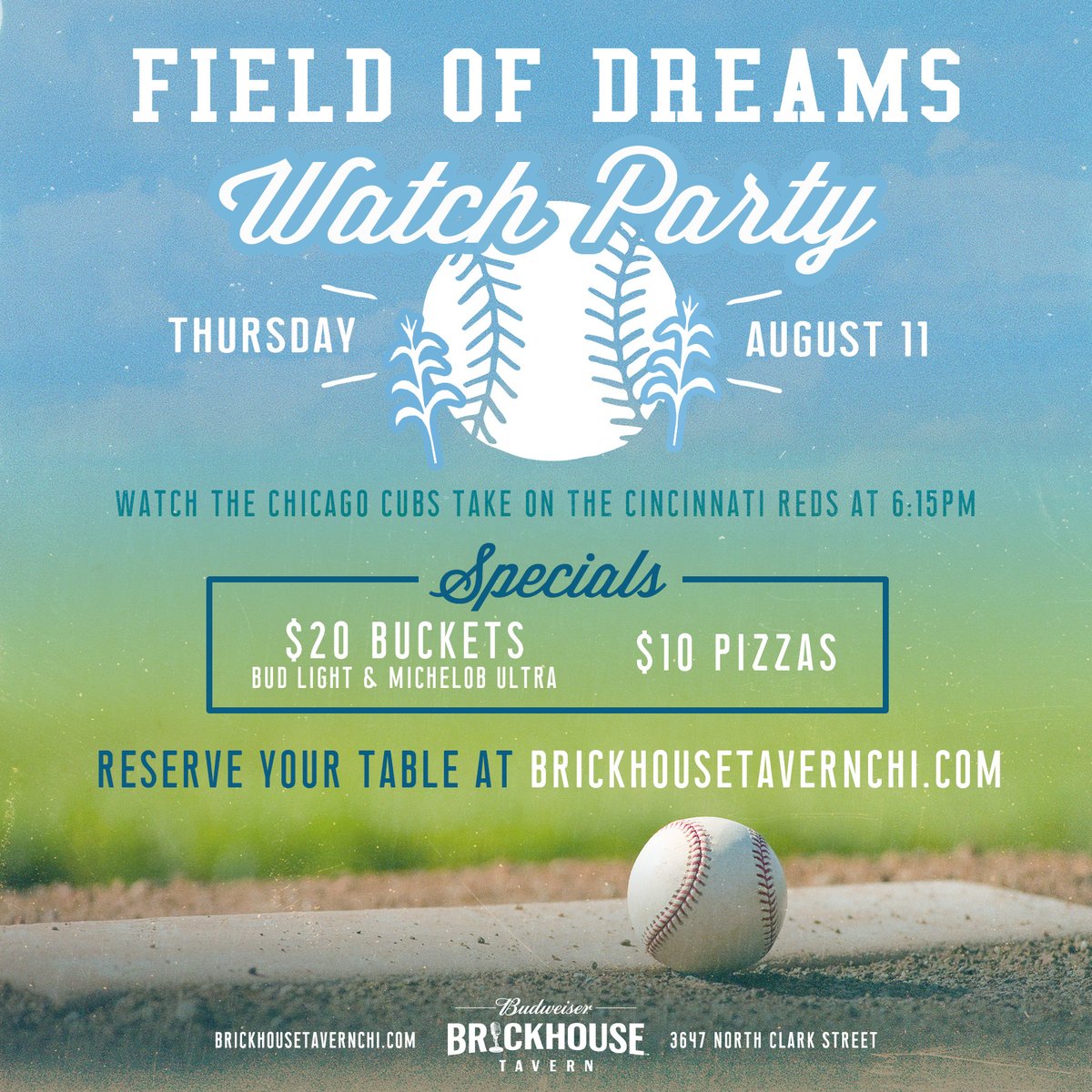 Can't make it to the <a href="/Cubs/">Chicago Cubs</a> Field of Dreams game? ⚾️ We've got you covered! 🍻