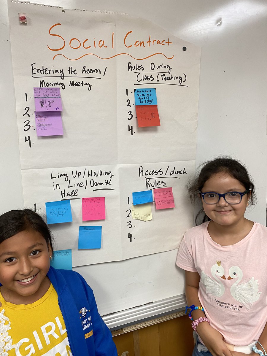 Miss Ford’s 4th graders are working on their Social Contract! <a href="/DurantEagles/">Durant Elementary</a> <a href="/WCPSSTeam/">Team WCPSS</a> <a href="/NorthernAreaWC/">Northern Area WCPSS</a>