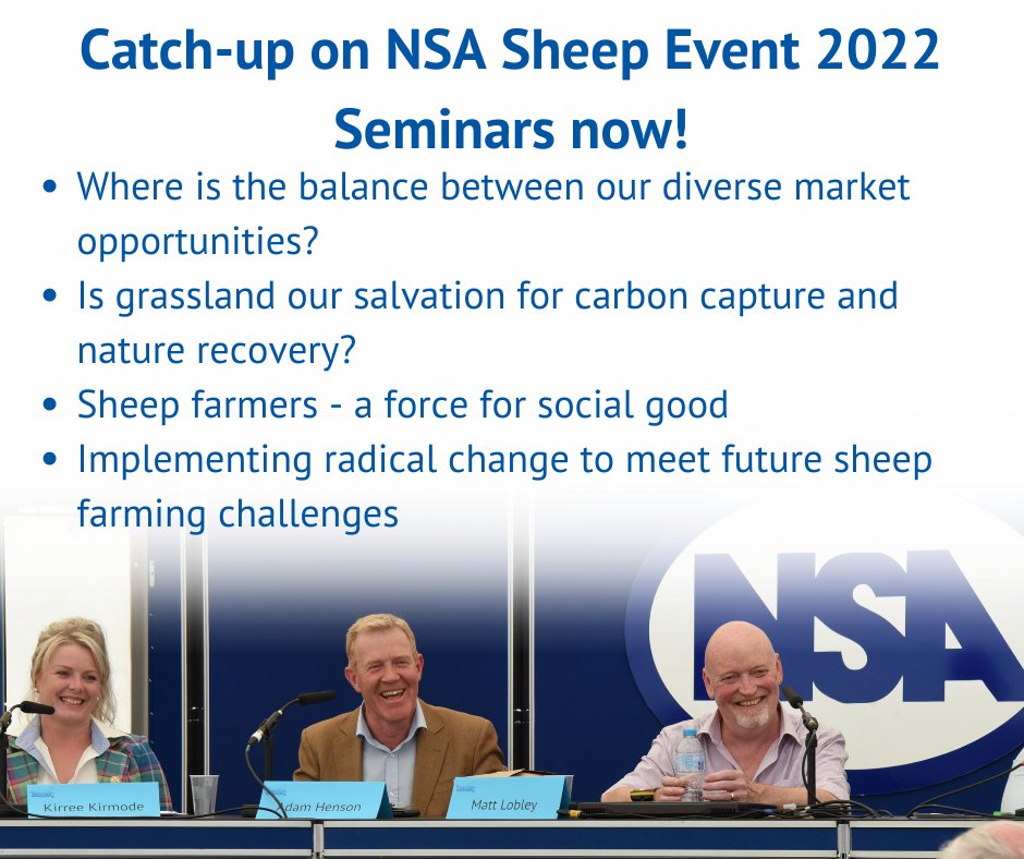 natsheep's tweet photo. Missed the interesting and informative seminar sessions at NSA Sheep Event 2022?🐑🎪

Watch them on catch-up now via the link below👇🎞
https://t.co/CkEKPi5RTW 

#SheepEvent #APositiveFuture https://t.co/xWXQCo2GVL