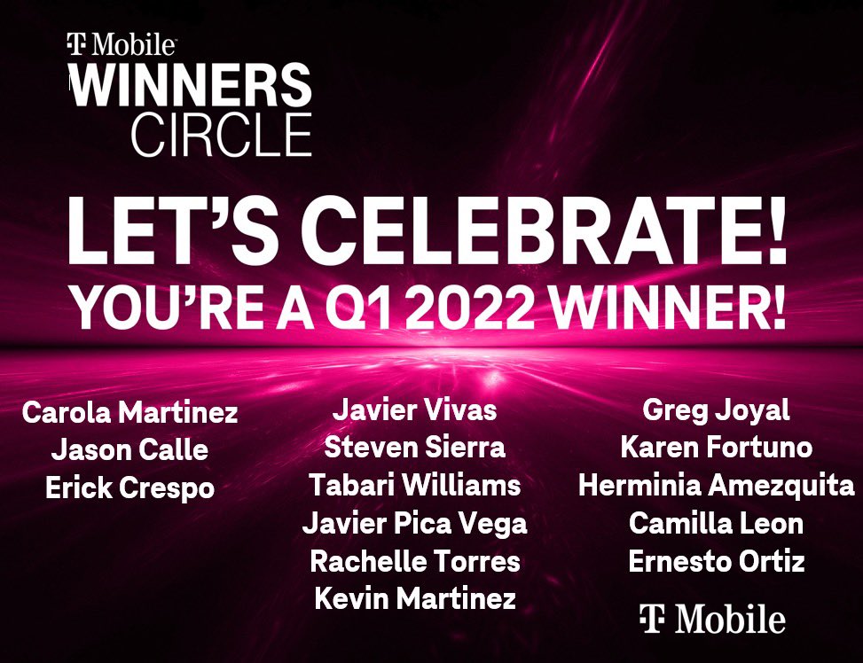 Orlando East is ready to join the party 🎉 Congratulations to all the Q1 Winners Circle Winners!