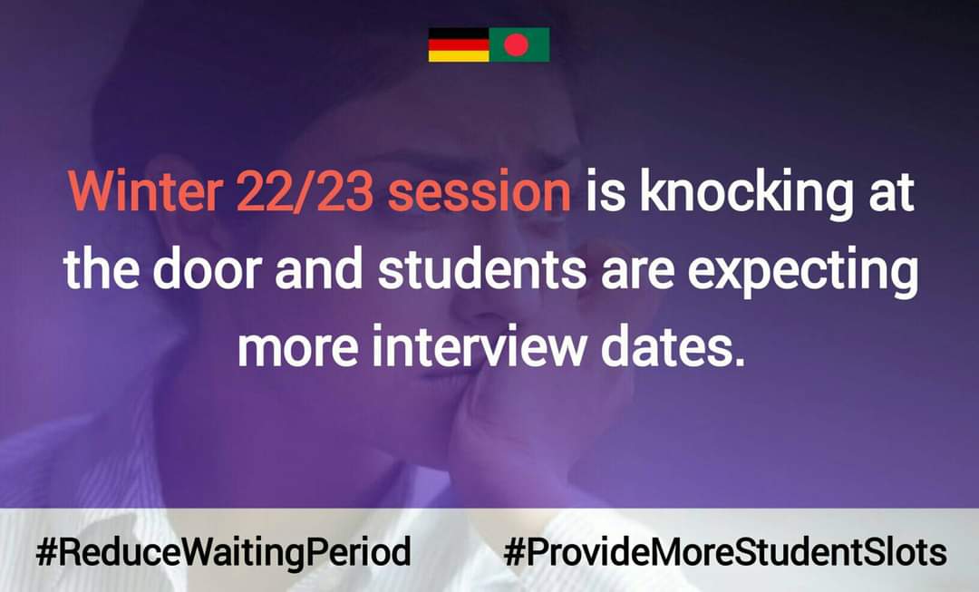 kaspersky0087's tweet photo. @GermanEmbassyBD 
@MdShahriarAlam
H.E.@GerAmbBD
@JRJanowski85
@BDMOFA
@AKAbdulMomen
Reduce Waiting Period
#ProvideMoreStudentSlots https://t.co/iLjI1OM0xS