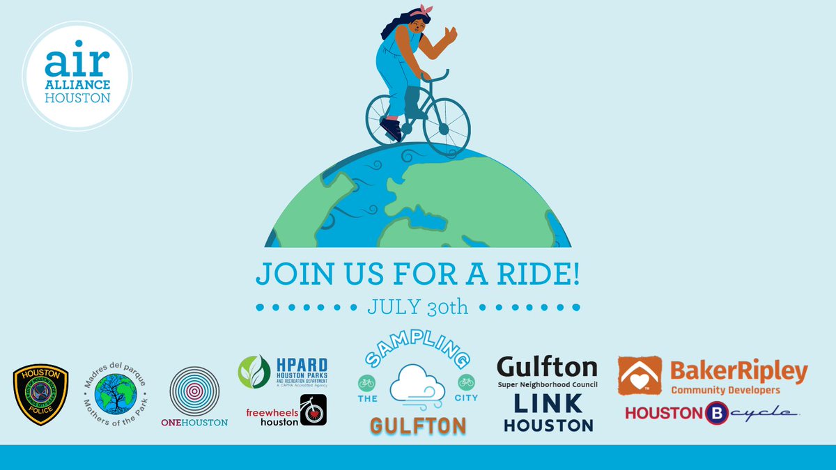 airallianceHOU's tweet photo. TOMORROW IS THE DAY! Join us for #SamplingTheCity Gulfton, a community-led air monitoring bike ride through Gulfton.
Register here: https://t.co/htRppheSyq https://t.co/Z7zPObzdA1
