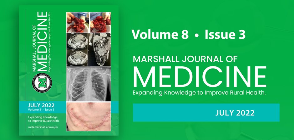 Marshall Journal of Medicine (@mjofmwv) on Twitter photo The newest issue of the Marshall Journal of Medicine is now available! Check it out! #RuralMedicine #RuralHealth #Online #OpenAccess #DOAJ #MedEd #Crossref <a href="/darshanatshah/">Darshana Shah</a>
mds.marshall.edu/mjm/ The newest issue of the Marshall Journal of Medicine is now available! Check it out! #RuralMedicine #RuralHealth #Online #OpenAccess #DOAJ #MedEd #Crossref <a href="/darshanatshah/">Darshana Shah</a>
mds.marshall.edu/mjm/