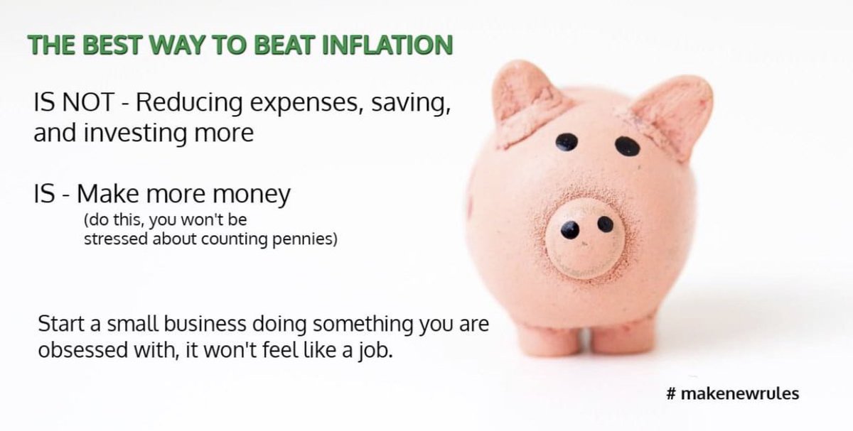JMichael_Smith's tweet photo. Inflation and tough times affect almost everyone in the same way. Don't retreat and bury your head. Start a small business doing something you are an expert at. #makenewrules 👇🏽
https://t.co/hdF1IHyBJD via: https://t.co/SUWhAY7zAu