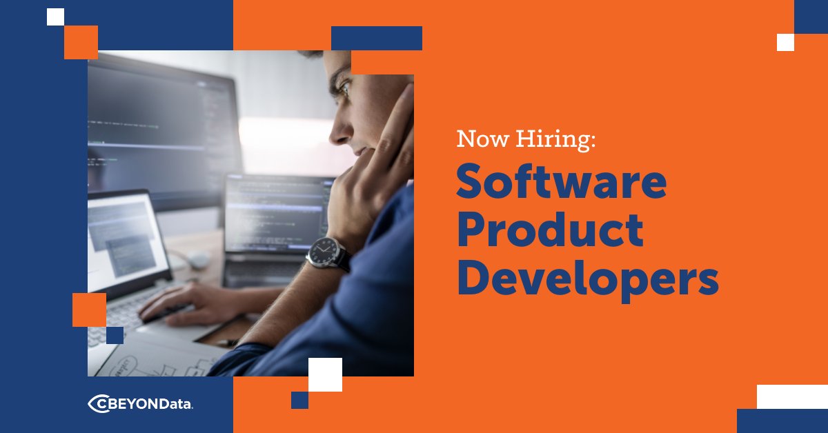 cBEYONData's tweet image. NOW #HIRING: Software Product Developer

#cBEYONData is looking for a software developer to join our product team, which is responsible for enhancing and adding new modules to our software applications!

Check out this #remoteopening and apply:
cbeyondata.com/careers-list/?…