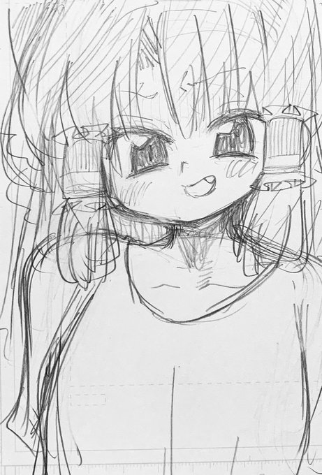 ラフ。うーん。 