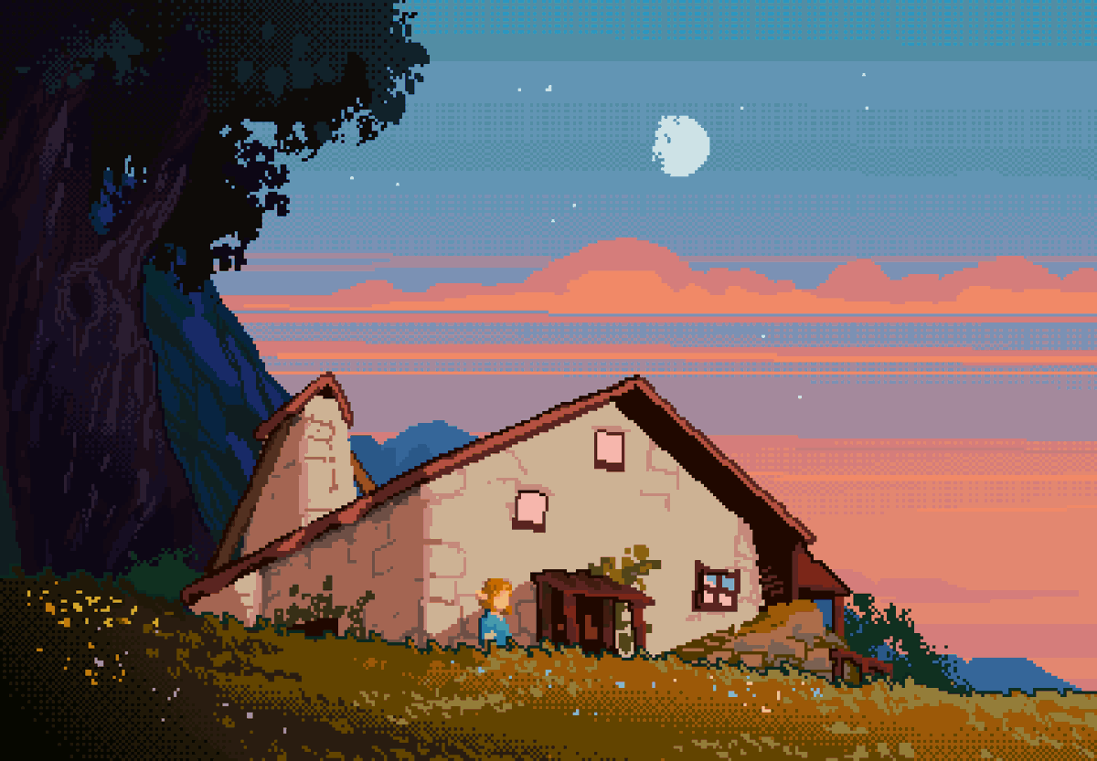 st_hedge's tweet image. remake of some old pixel art