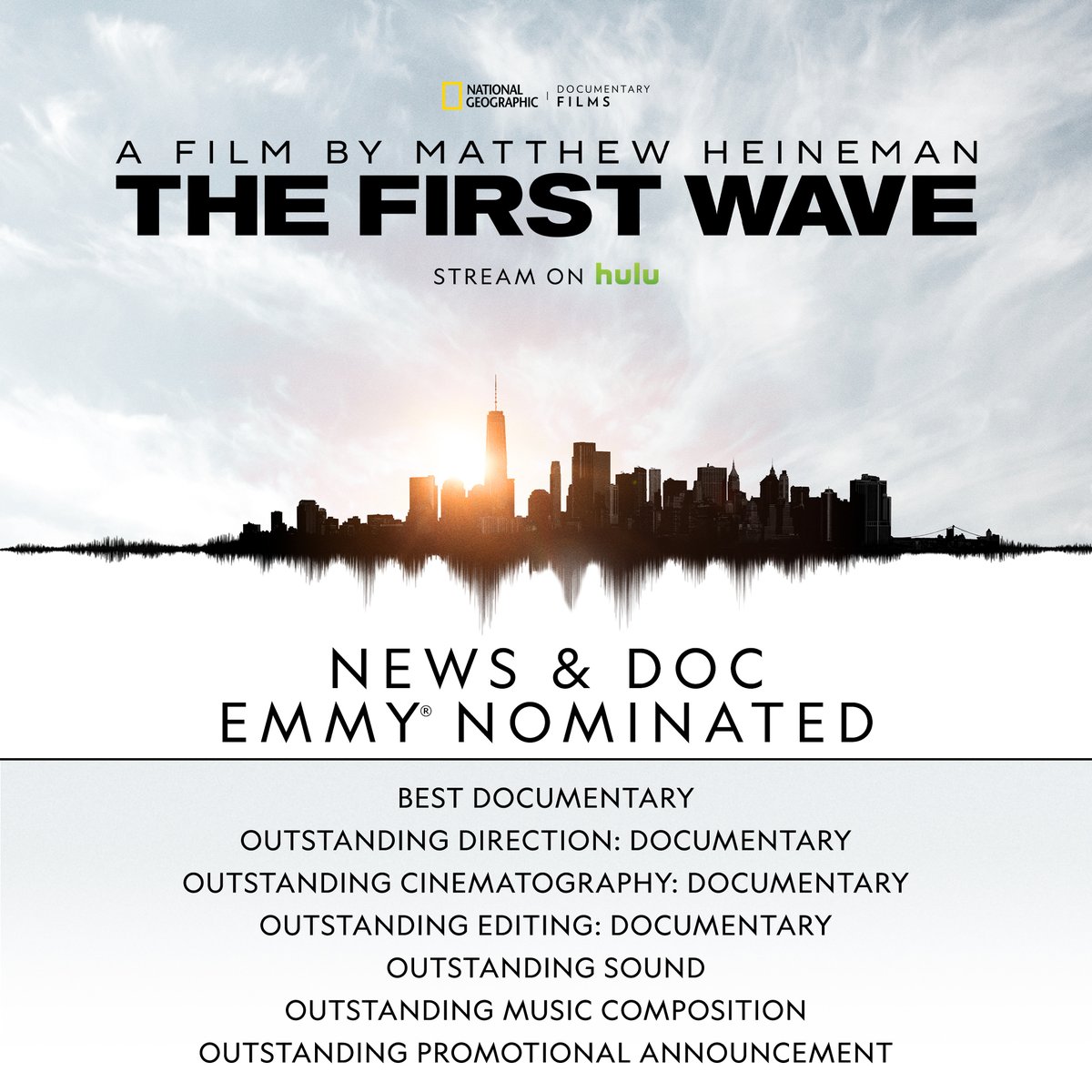 We're celebrating 24 News and Documentary Emmy nominations for National Geographic! Congratulations to all the incredible teams who have been nominated. #DocEmmys