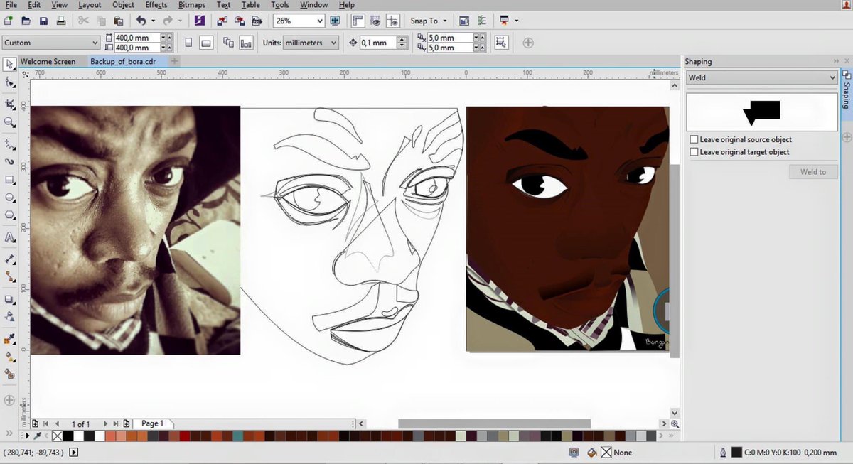 BourerTheFunk's tweet photo. Self portrait using @CorelDRAW 

Linear drawing to vector

#DrawWithUs https://t.co/fwuGml0cQH