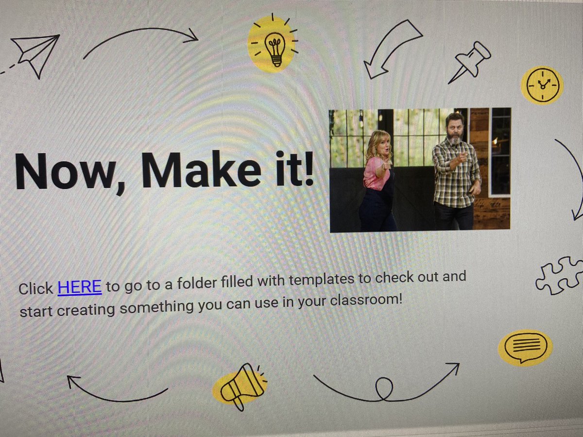 When creating teacher PD, <a href="/NickOfferman3/">Nick Offerman</a> and Making It should always make an appearance! #makingit