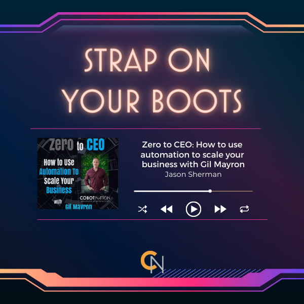 CobotNation's tweet photo. Our podcast episode on Zero to CEO with Jason Sherman is live!🤩 Gil Mayron, our CEO, discusses how automation is revolutionizing and scaling businesses.
🔗 Check it out using the link in our bio.
#automation #technology #robotics #CobotNation #ArchitectsofAutomation https://t.co/GtSZNrt4rY