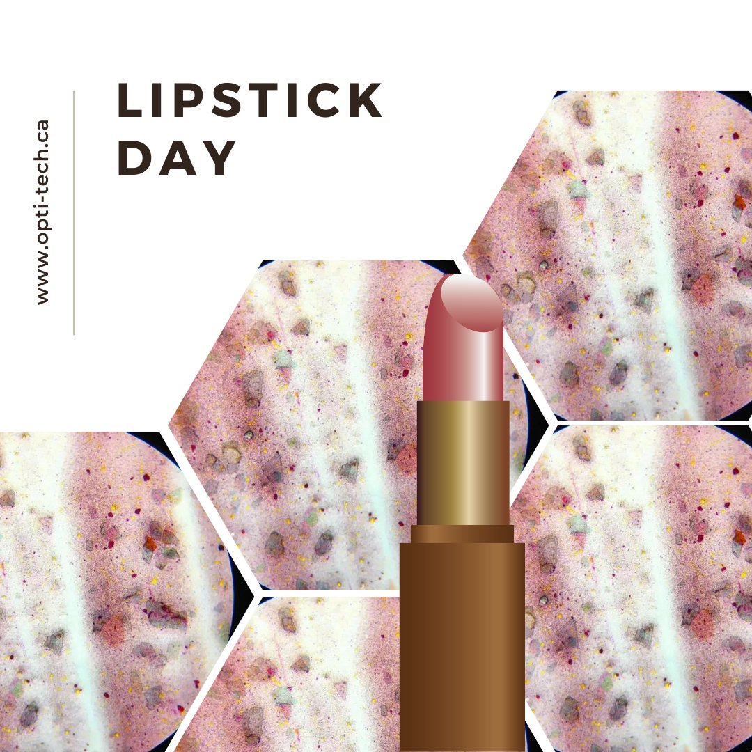 OptiTechSci's tweet image. Happy National Lipstick Day!
Have you ever seen lipstick under a microscope? 
PHOTO BY AMY OYLER

#OptiTech #OptiTechScientific #OptForOptitech #labequipmentsupplier #LabProduct#science #research #technology #Lipstickday
