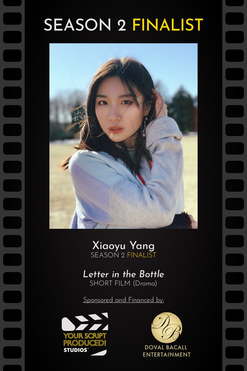 Script_Produced's tweet image. Recognizing the talented #YSPseason2 Finalist Xiaoyu Yang for the Drama Short Film "Letter in the Bottle."
#GotScript? Season 3 Deadline Approaching August 31, 2022
***
Learn More and Submit at YourScriptProducedStudios.com
#YourScriptProduced