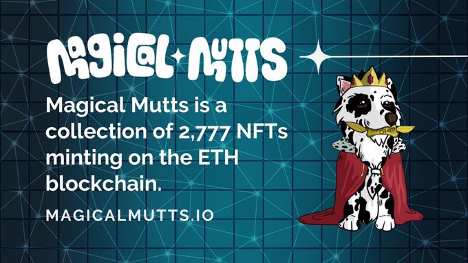 gold spike (@gold_spike_1) on Twitter photo 🤑Magical Mutts is a collection of 2,777 NFTs minting on the ETH blockchain .🤑 #MAGICALMUTTS
#DUMBLEDAO
🌓🌓🌓🌔🌔
📁linktr.ee/dumbledao
💣💣💣💣
#Crypto #blockchain #LunarCrush  #BscGemAlert 
#RBXS #RBXSamurai #BSCGem #BSC #trading #DeFi🤑🤑🤑 🤑Magical Mutts is a collection of 2,777 NFTs minting on the ETH blockchain .🤑 #MAGICALMUTTS
#DUMBLEDAO
🌓🌓🌓🌔🌔
📁linktr.ee/dumbledao
💣💣💣💣
#Crypto #blockchain #LunarCrush  #BscGemAlert 
#RBXS #RBXSamurai #BSCGem #BSC #trading #DeFi🤑🤑🤑