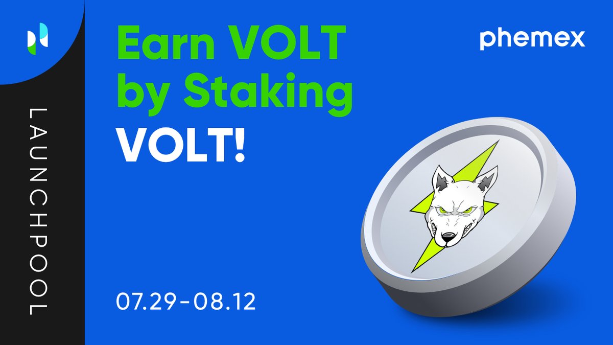 Phemex_official's tweet photo. Stake VOLT to farm VOLT tokens and earn high returns!
Grab your chance to get some💸 !
▶️https://t.co/RxY5lVdRND
#Phemex #VOLT #crypto #launchpool #trading https://t.co/6afUhdEzCc