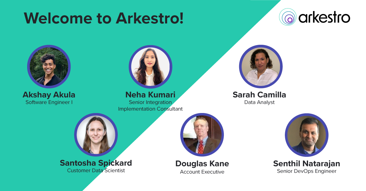 Arkestro's tweet photo. Our team at #Arkestro is growing again! Welcome Akshay Akula, Neha Kumari, Sarah Camilla, Santosha Spickard, Douglas Kane, and Senthil Natarajan!
#procurement https://t.co/PLO03ZMmUB