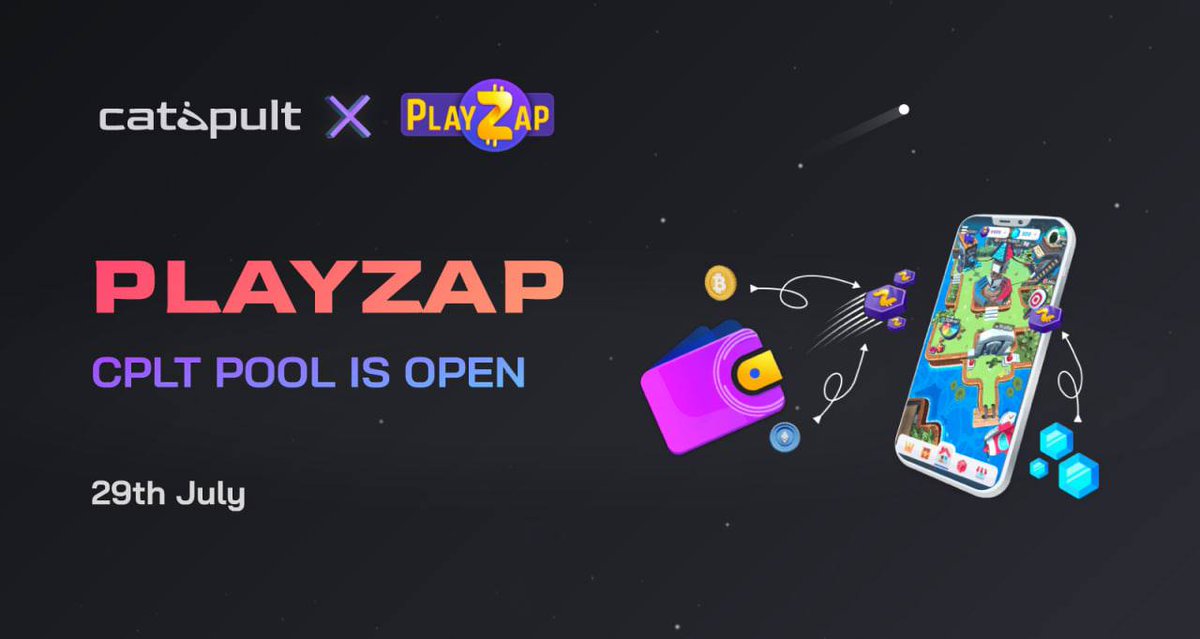 a2dao_'s tweet photo. @PlayZapGames Lockdrop pool is open now🔥

Details:
Lock period: 29.07.22 — 28.08.22
Token price: 0.1$
Amount to lock: 150 000 CPLT
Reward pool: 25 000$ 
CPLT pool size: 15 000 000 CPLT
Blockchain: Polygon

❗️Vesting details - 10% TGE, cliff 1 month, linear vesting over 10 months https://t.co/PY3zWRZsC1