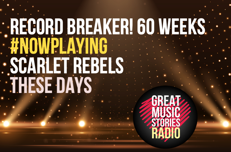 GuyB_rockshow's tweet photo. BOOOM!!! The Big 60. And down to all you lot out there. Now officially the longest running song of all time on the Friday rock show. That's organic people power in action folks. #Nowplaying @ScarletRebels 'These Days' - the song that just won't go away. 
Big congrats Rebels x https://t.co/NJSN0REP1V