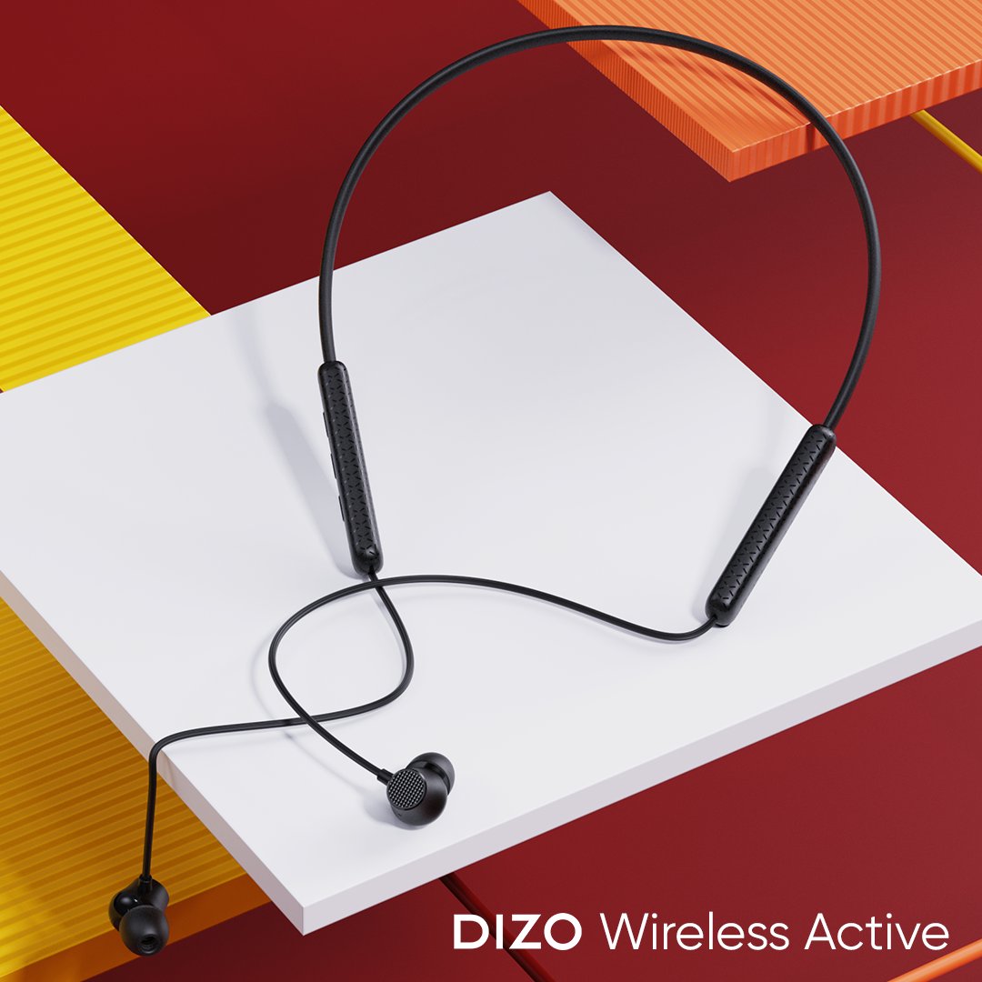 DIZOTech's tweet photo. Your earphones battery should never be a hindrance, especially during a day-long trip.
Opt for #DIZOWirelessActive, equipped with 23h playtime that ensures you live your life fully charged🔋
#DIZO #BeDifferent https://t.co/cbnKKxAxSZ