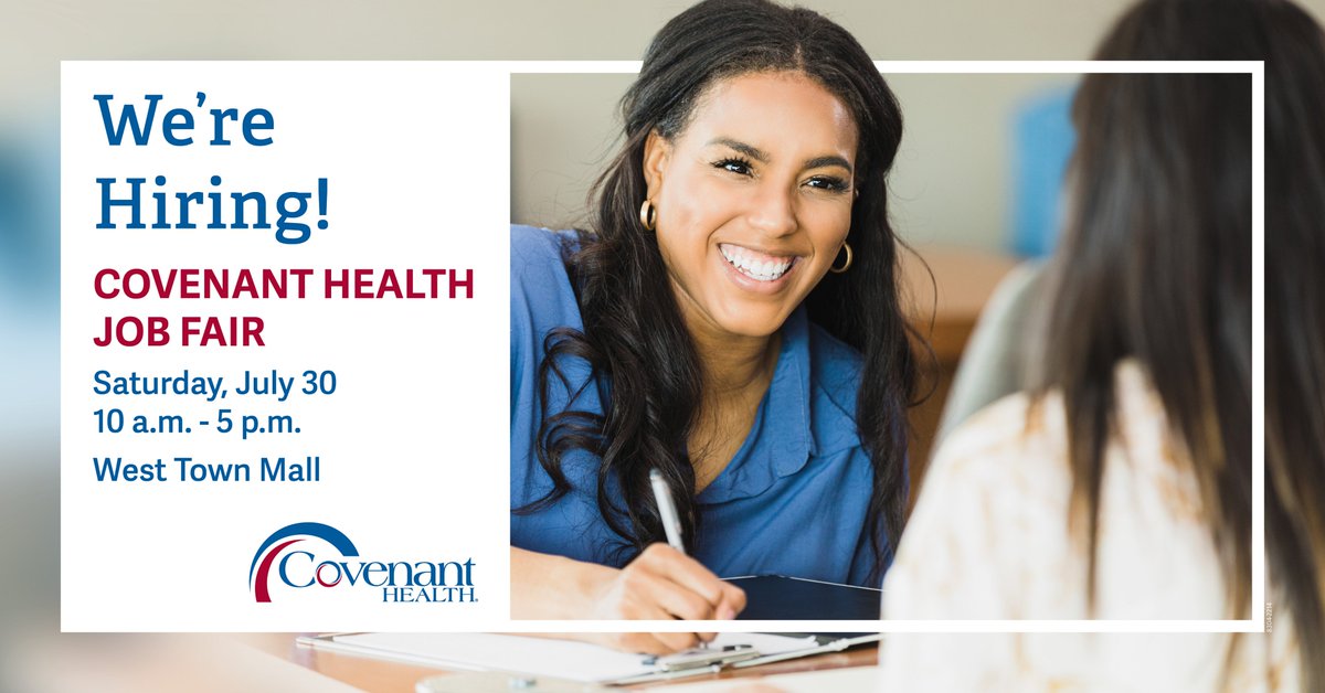 Don't forget, tomorrow, July 30th, is the big day for our Tax-Free Weekend Job Fair at West Town Mall! We will be hiring for ALL positions located throughout ALL of our facilities.Come chat with our recruiters, and take your next step with us: bit.ly/3csdkfs