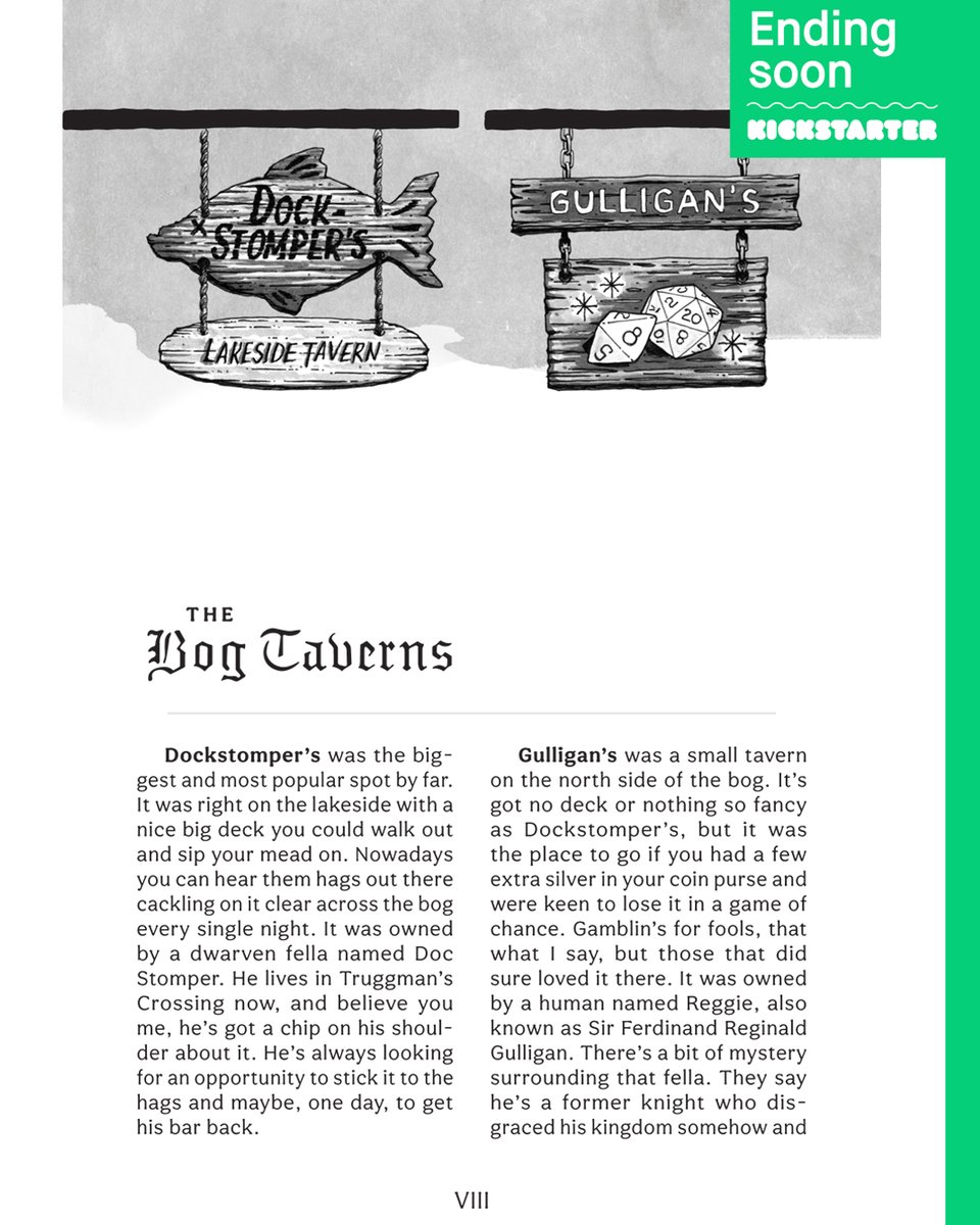 The Hag Mag Kickstarter has 5 days left!! Here are some page layout samples from our preview edition.
kickstarter.com/projects/hagma…