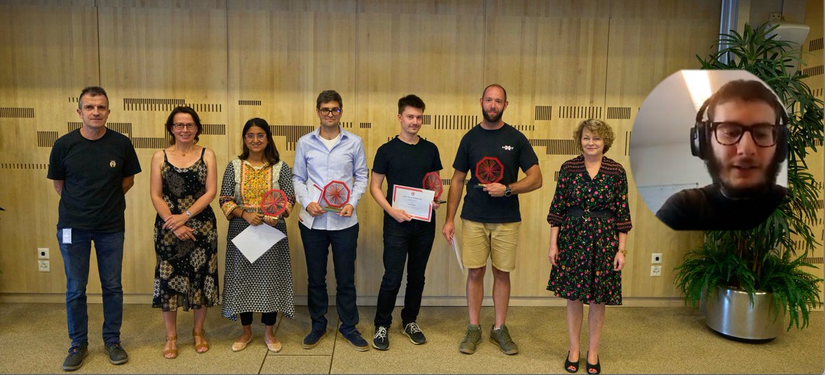ALICE Thesis Award 2022 has been awarded (28 July) to:

Shreyasi Acharya (Kolkata, India),  Mattia Faggin (Padova, Italy), Dimitar Mihaylov (Munich, Germany), Jasper Parkkila (Jyväskylä, Finland), and  Mike Sas (Utrecht, The Netherlands)

Congratulations!
bit.ly/3oFxm9m