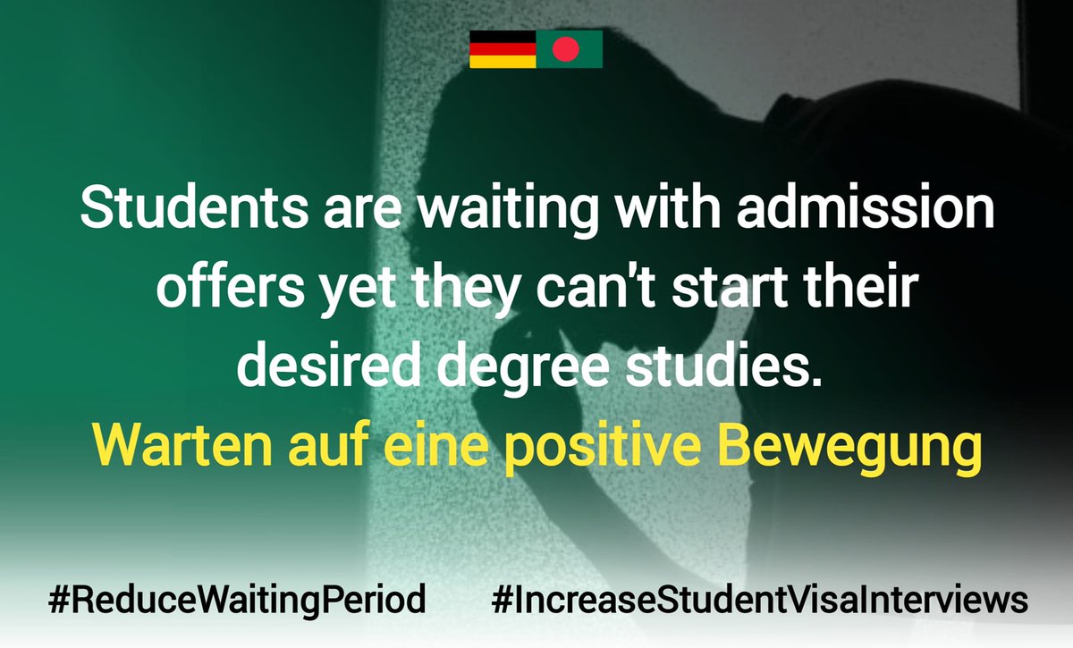 We need more interviews per day to overcome this situation. Please do the favour. @GermanEmbassyBD @MdShahriarAlam H.E.@GerAmbBD @JRJanowski85 @BDMOFA @AKAbdulMomen #ReduceWaitingPeriod