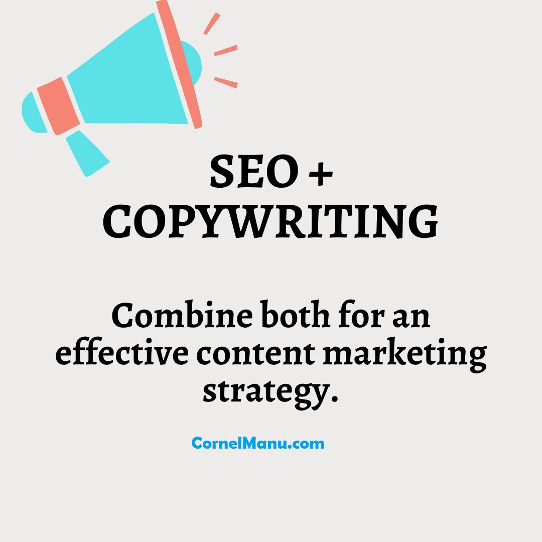 cornelmanu's tweet photo. SEO techniques are useful to get the organic traffic your website needs, and copywriting makes the text attractive and compelling. 

#copywriting #seo #copywritingtips #seotips https://t.co/hNo7XNXe8C