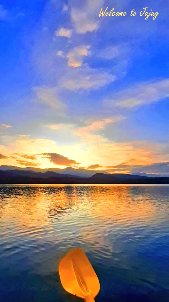 #Canotaje en el dique #LaCienaga! #Jujuy! Una opción para este #invierno! En el circuito de #diques además podes hacer #avistamiento de #aves junto a estos atardeceres de película! Por supuesto no puede faltar el #api, con #tortillas o #buñuelos, o una #merienda de #campo! Te va?