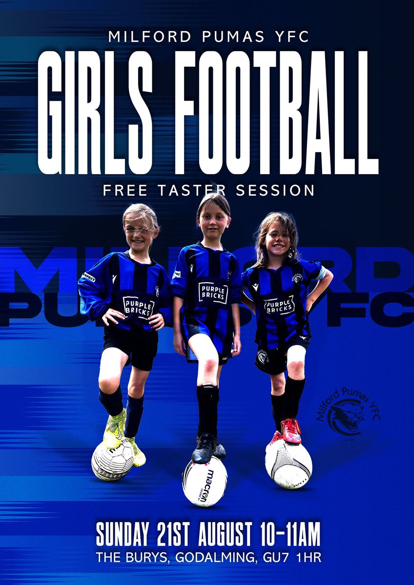 Inspired by the <a href="/Lionesses/">Lionesses</a> to take up the beautiful game? We're holding a free girls football taster session on 21/08/22, 10am at The Burys. Complete the google form and come and join the fastest growing women's sport! #WEURO2022 
docs.google.com/forms/d/e/1FAI…  #Lionesses #football