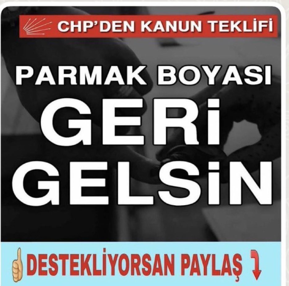 ÇOK ÖNEMLİ 
Mutlaka geri gelmeli

Destekliyor musunuz?