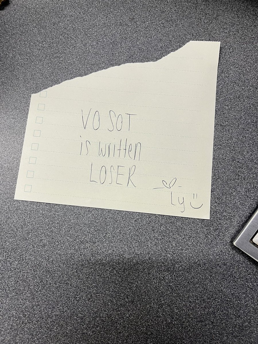 shellmendiola's tweet image. When she writes you cute notes when you’re away from your desk 🥰 @HeatherLyWGRZ